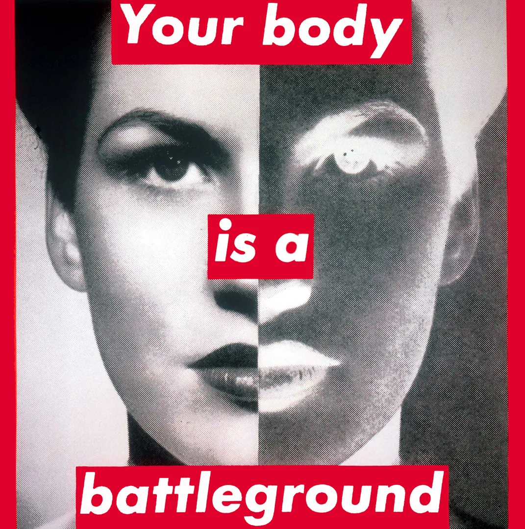 <p>Untitled (Your Body is a Battleground)</p>