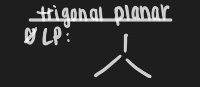 <p>Trigonal planar, 120</p>