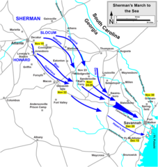 <p>What is the name of the event where William T. Sherman {Sherman' neckties} burned down the city of Atlanta. Part of the Unions TOTAL WAR effort.</p>