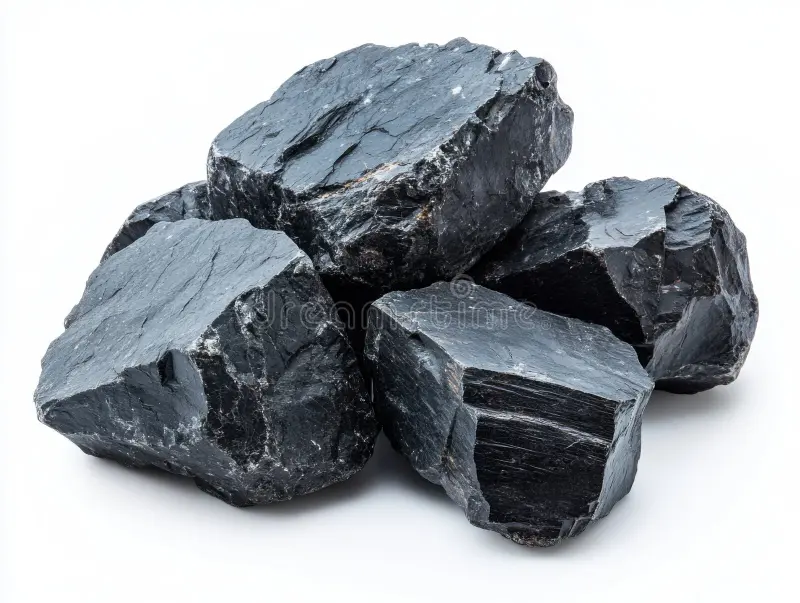 <p>black, shiny, light </p>