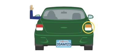 <p>Identify the hand-and-arm signal.</p>