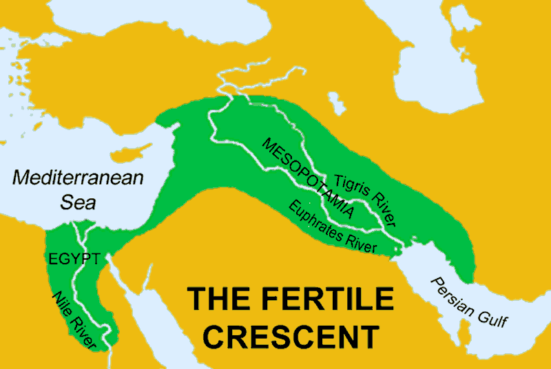<p>identify where Mesopotamia is on a map</p>
