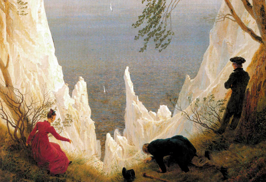 <p>een Europese kunststroming die emotie, het individu en de verbeeldingskracht centraal stelde. een tegenreactie op de verlichting en industriële revolutie. tegenhanger rationalisme</p>