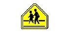<p>Be prepared to stop if children are in the crosswalk.</p>