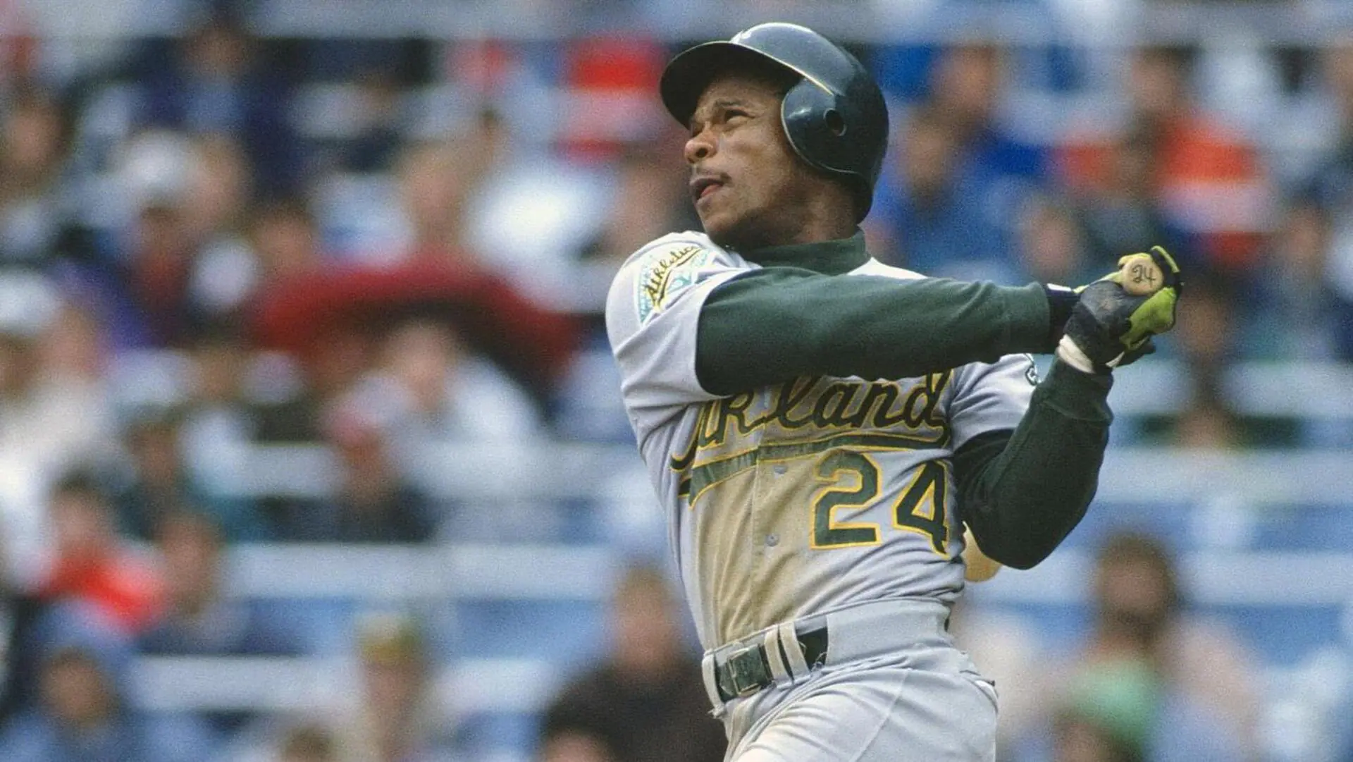 <p>OF Rickey Henderson (OAK) (1st &amp; only of career)</p>