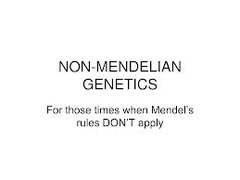 <p>refers to any pattern of inheritance in which traits do not segregate in accordance with Mendel's laws (ex. incomplete dominance, codominance, multiple alleles, polygenic traits, sex-linked traits)</p>