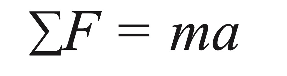<p><span>ΣF = ma</span></p>
