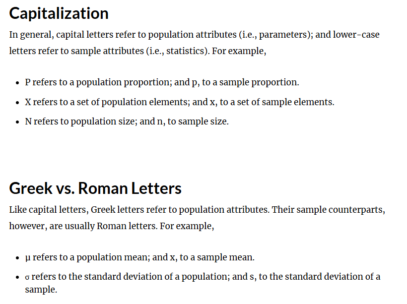 <p>Notation </p>
