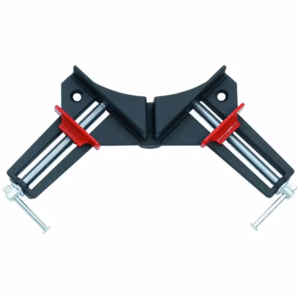 <p><span style="color: rgb(255, 255, 255);">Tool with 90-degree angled jaws designed to hold cabinet frames and similar materials securely in place during assembly, gluing, and precise right-angle joining.</span></p>