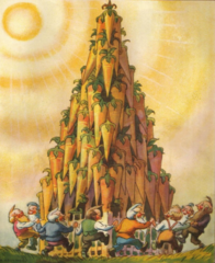 <p>The sun shines, the cones become ripe, and the gnomes dance.</p>