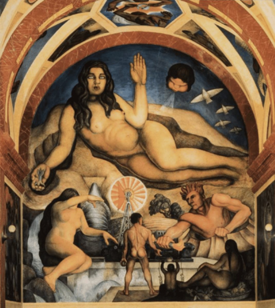 <p>Rivera, the liberated earth, 1926, mexico</p>