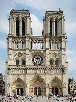 <p>Paris (13.10), Gothic cathedral; flying buttresses.</p>