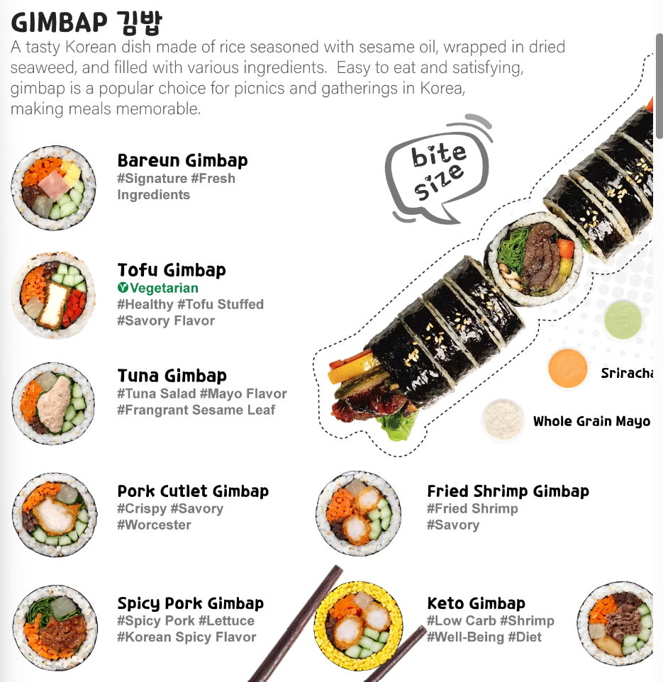 <p>Spicy Pork Gimbap</p>