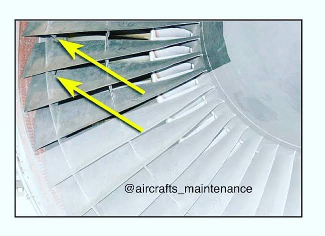<p><strong>Answer:</strong> <strong>To support the blade against bending forces.</strong></p><p><strong>Explanation:</strong> The mid-span shroud provides support to the first-stage fan blades and helps control blade movement. Newer composite blades may not require these shrouds.</p><p><strong>Source:</strong> Slide <strong>34 — Compressor Blades</strong>.</p>