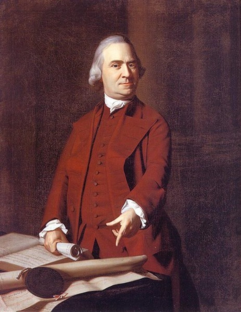 <p>A member of the Sons of Liberty who started the Committee of Correspondence to stir public support for American independence.</p>