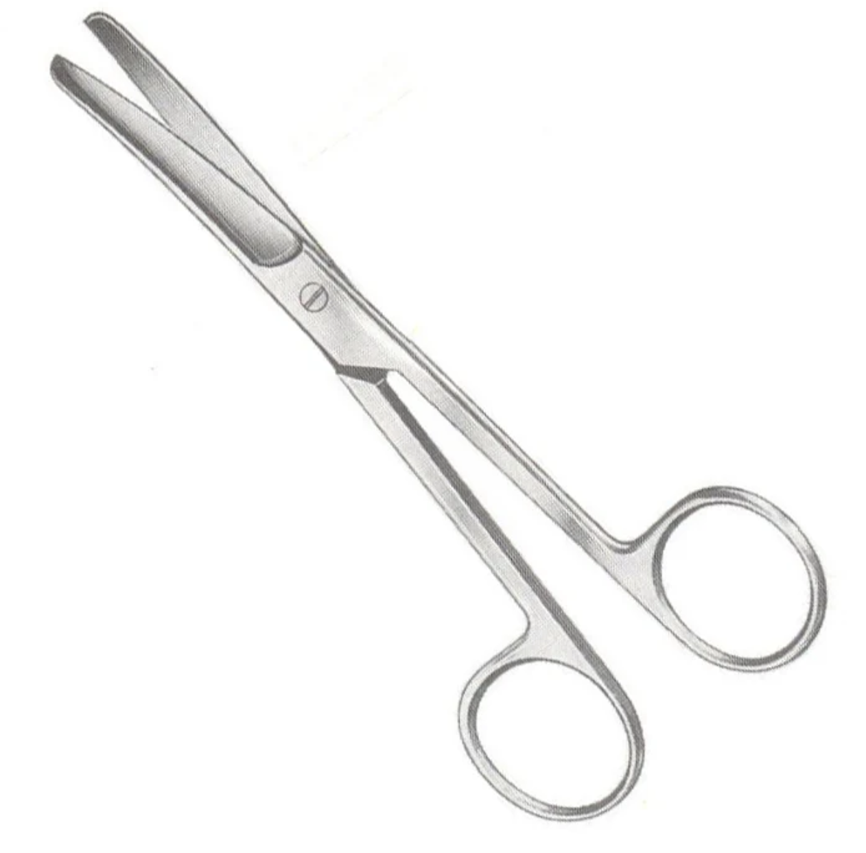 <p>Both blades are blunt and these are used for general cutting and dissecting, trimming of gauze or cutting sutures.</p>