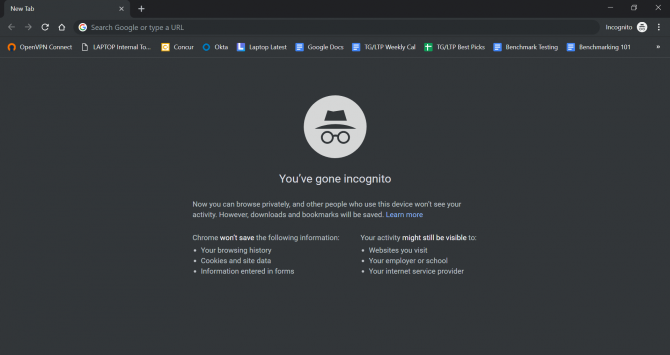 <p>I open incognito tab and type the Gmail</p>