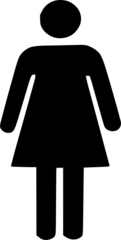 <p>the woman is</p>