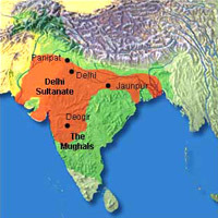 <p>Islamic state in northern India established by Mahmud's successors in 1206 C.E. that began to establish the presence of Islam on the Indian subcontinent.</p>