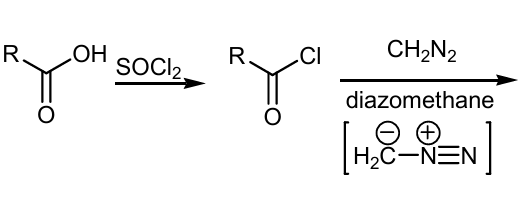 <p>Continue the rxn using wolff rearengement </p>