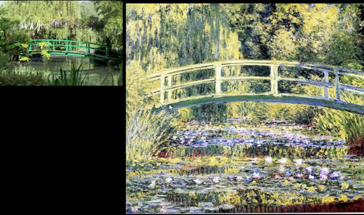 <p>Adjacent Blends=Solidness<br><br>Law of Shadows<br><br>Applying paint in layers<br><br>Glazing (after 1908)<br><br>Contiguous (after 1908)<br><br>Impressionism<br>"painted light effects"<br>"light, not things"<br>accurate use of Color Science to<br>represent light:<br>adiacent blends :<br>solidness of light<br>complementary contrasts<br>"Law of Shadows'</p><p></p><img src="https://assets.knowt.com/user-attachments/71f29351-739c-45a9-9511-a697441f1599.png" data-width="100%" data-align="center"><img src="https://assets.knowt.com/user-attachments/269ef32d-4b82-40d3-8ce9-8c9fb4c8a140.png" data-width="100%" data-align="center"><img src="https://assets.knowt.com/user-attachments/e439dd4e-90ab-4db9-b3ca-e04f693a10d8.png" data-width="100%" data-align="center"><p></p>