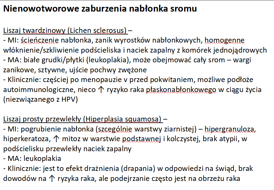 <p>D. czynnikiem ryzyka raków niezwiązanych z HPV jest liszaj twardzinowy</p><p></p><p>w odróżnieniu od raków szyjki macicy i pochwy, raki HPV-zależne są w sromie w mniejszości, występują u młodszych kobiet niż HPV-niezależne i są zwykle  niskozróżnicowane.</p>