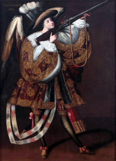 <p>Angel with Arquebus</p>