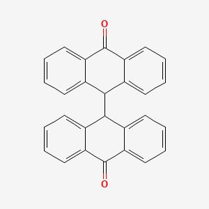 <p>Two molecules of anthrone.</p>