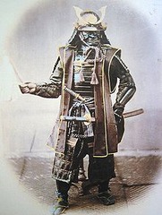 <p>Armed retainers of the Japanese feudal lords, famed for their martial skills and loyalty; in the Tokugawa shogunate, the samurai gradually became an administrative elite, but they did not lose their special privileges until the Meiji restoration.</p>