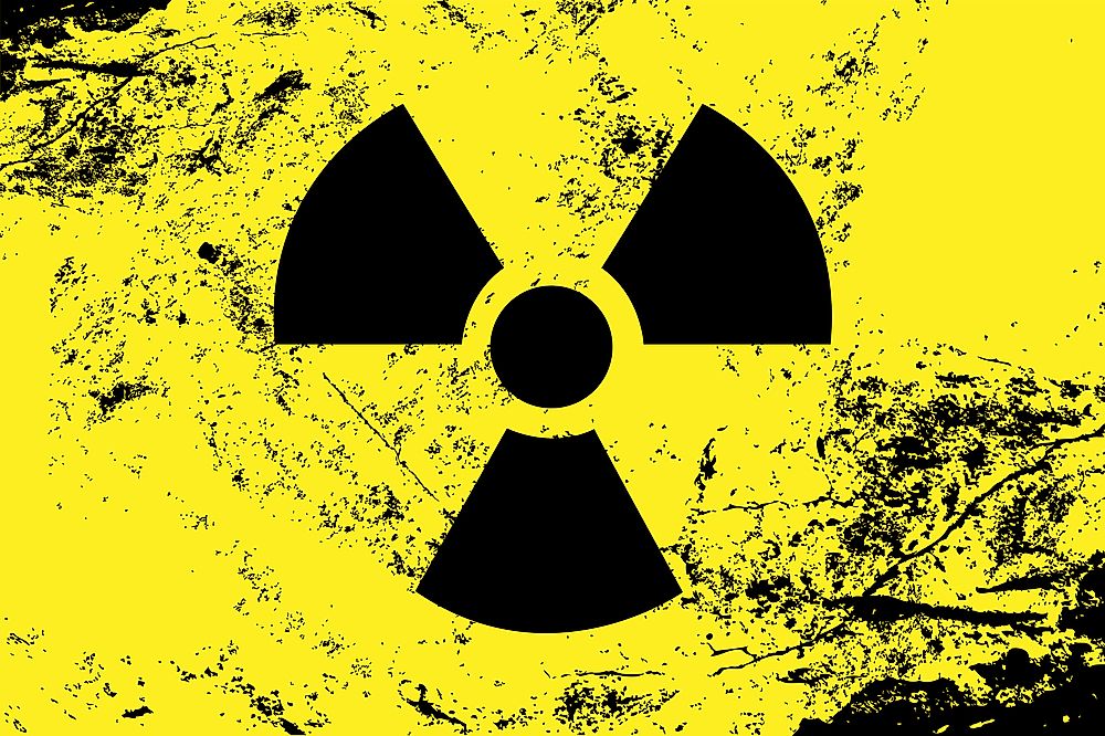 <p>radioactive (adj)</p>