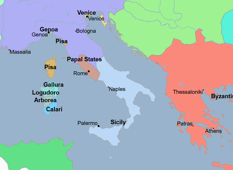 <ul><li><p>First King and Founder of the Kingdom of Sicily, First King of Sicily of the Hauteville Dynasty</p><ul><li><p>He was the 3rd Count of Sicily and 3rd Count of the Hauteville Dynasty</p></li><li><p>He was the nephew of the great Norman conqueror Robert Guiscard</p></li><li><p>He was crowned king of Sicily and anointed by the special envoy of the antipope Anacletus II</p></li><li><p>This coronation was particularly special to the namesake, who gained respectability, but more so to antipope Anacletus II, who gained an influential supporter in his struggle for the true papacy against Pope Innocent II</p></li><li><p>He was the son of his father and Adelaide</p></li></ul></li><li><p>He</p><ul><li><p>inherited Sicily from his father and grand-predecessor who had initially driven out the Muslims</p></li><li><p>fought the Muslims in North Africa</p></li><li><p>claimed his inheritance on the death of his cousin, Duke William of Apulia</p></li><li><p>defeated Pope Honorius II at Benevento</p></li><li><p>became Duke of Apulia himself</p></li><li><p>used Sicily as a base to conquer southern Italy</p></li></ul></li></ul><ul><li><p>His kingdom stretched from the Abruzzi to Malta and from Tripoli to Kabylia</p></li><li><p>His Byzantine administration included Greeks, Arabs, and many other races</p></li><li><p>He took Corfu from the Byzantines</p></li><li><p>He pillaged Corinth, Athens, and Thebes within the Byzantine Empire</p></li><li><p>He took Susa and Sfax in Ifriqiyah (Tunisia)</p></li><li><p>He had the intention of establishing an empire in Africa</p></li><li><p>In keeping with Norman tradition, he established a feudal power structure</p><ul><li><p>His court was based on the French feudal system</p></li></ul></li><li><p>In his highly organized civil service and extravagant court, there was a strong Egyptian and Byzantine influence with rich costumes, a mosaic-encrusted private chapel, and a harem</p></li><li><p>He oversaw the construction of the Cathedral at Cefalu </p></li><li><p>He died at Palermo</p></li><li><p>He was succeeded by his youngest son</p></li><li><p>He was one of the greatest rulers of his generation</p></li><li><p>Just 4 years after he died, the Arabs retook Tunisia from him and his kingdom</p></li></ul><p></p>