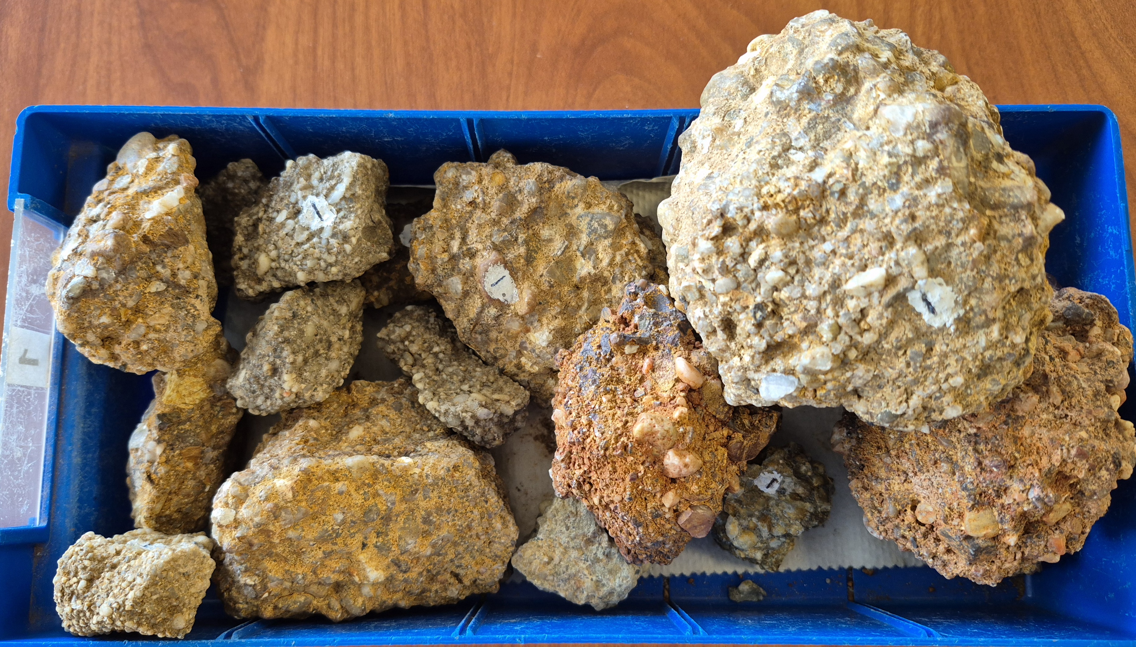 <p>What rock is this and what are its properties (texture - if clastic, grain-size and sorting - and depositional environment)?</p>