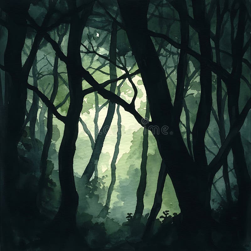 <p>a dense forest</p>