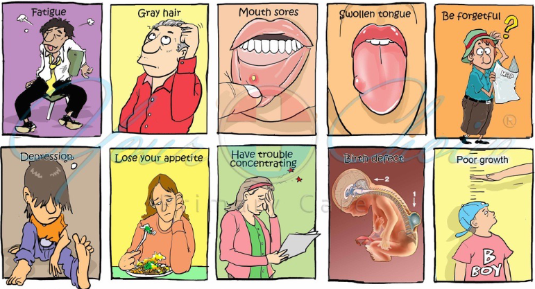 <p>Reduced Thymidylate Synthesis →  causes uracil to be incorporated into DNA → Repair mechanisms remove the uracil → create strand breaks that affect the structure and function of DNA → associated with cancer, heart disease, neurological impairment</p><p>Folic acid Anemia</p><p>nutritionally poor populations</p>