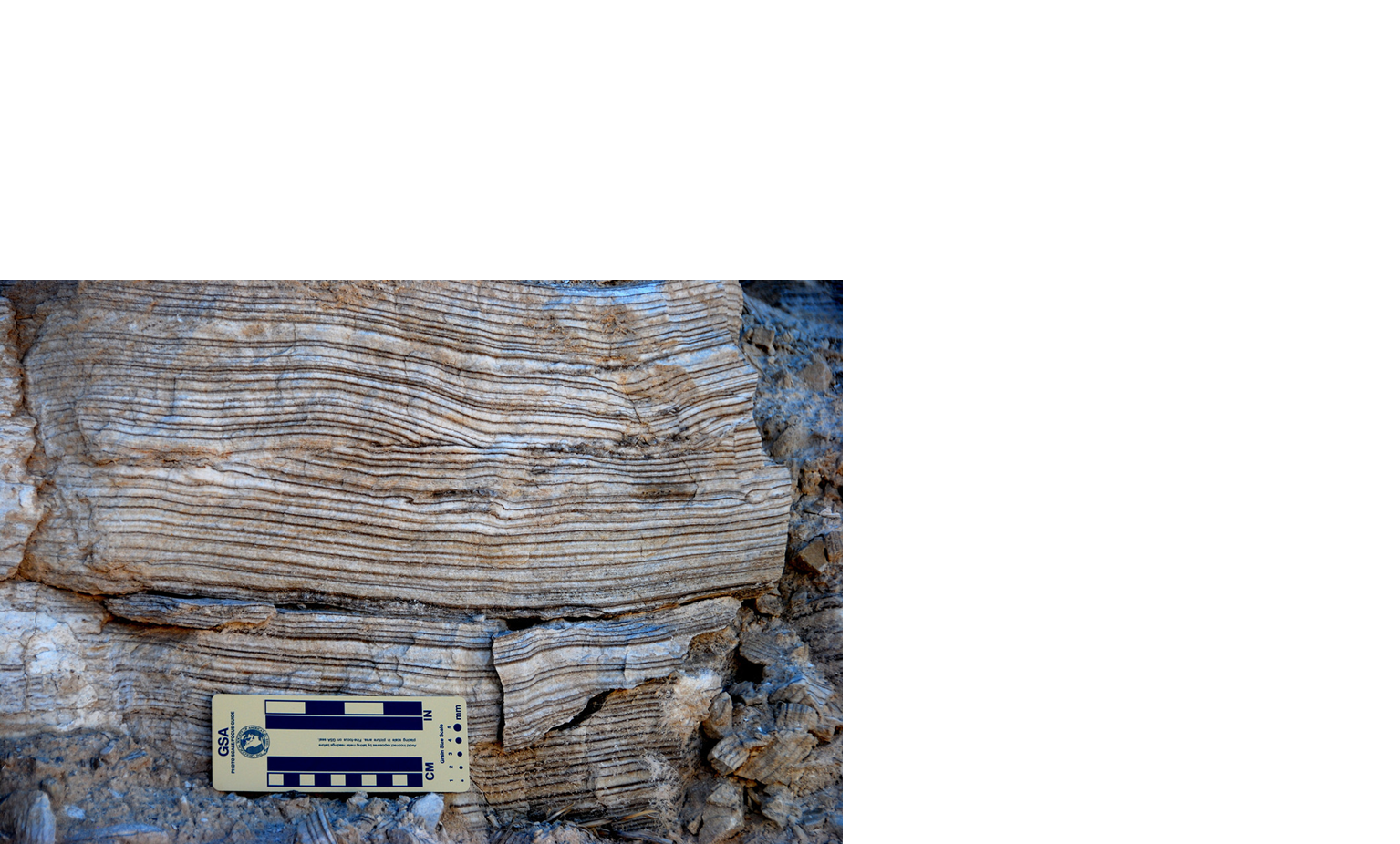 <p><span>Shallow evaporitic basin with laminated gypsum and calcite ppts</span></p>