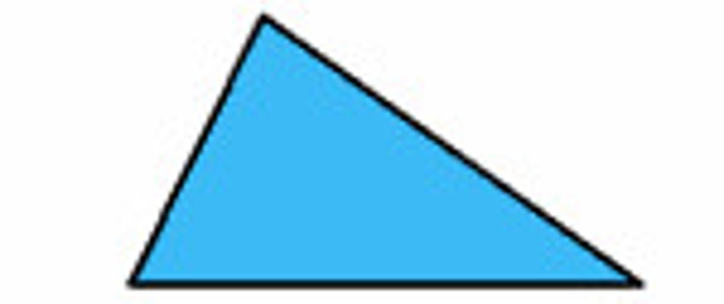 <p>a triangle with no congruent sides</p>