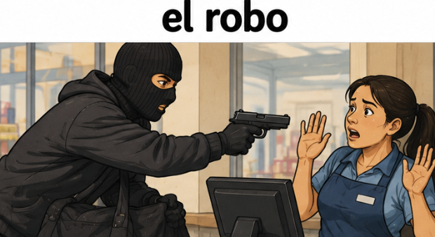 <p>el robo</p>