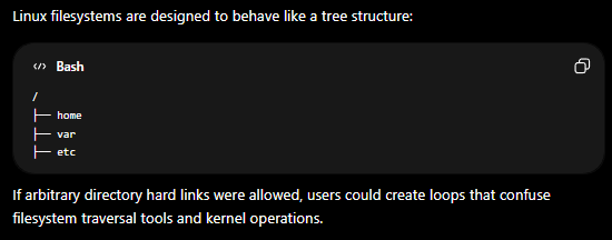 <p>manual hard links</p>
