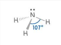 <p>4 electron pairs </p><p>3 bonding, 1 lone pairs </p><p></p>