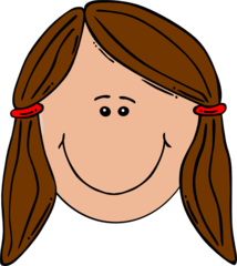 <p>brown hair</p>