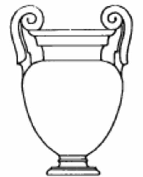 <p>vase shape?</p>
