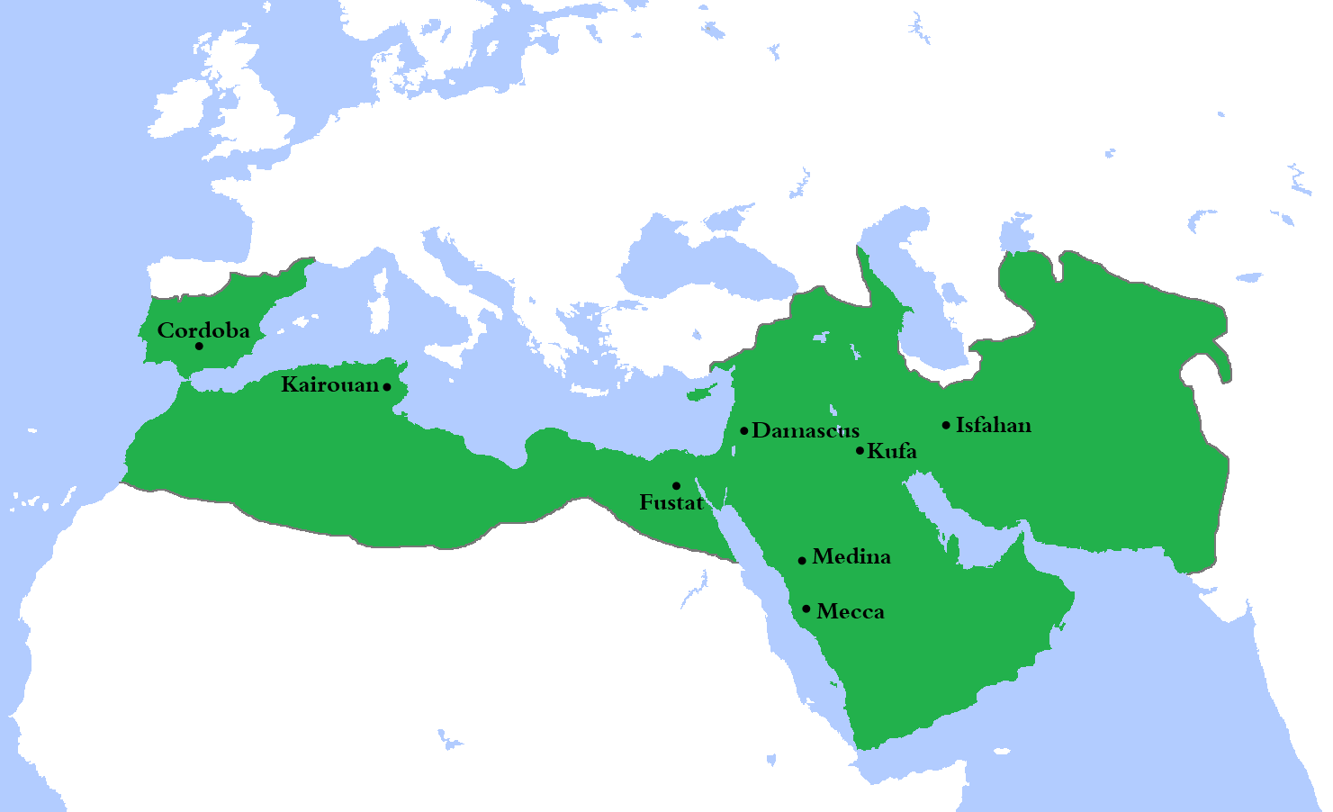 <p>people from the powerful Umayyad Caliphate, which spanned over 100 years and conquered much land. they:</p><ul><li><p>made Arabic the official language</p></li><li><p>established a common currency</p></li><li><p>standardized weights and measures</p></li><li><p>unified the caliphate</p></li></ul><p></p>
