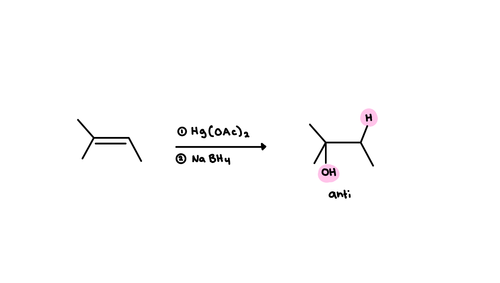 <p>Add H and OH </p>