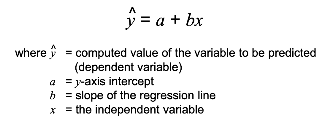 <p>Fitting a trend line to historical data points to project into the medium to long-range</p><p>Linear trends can be found using the least squares technique</p>