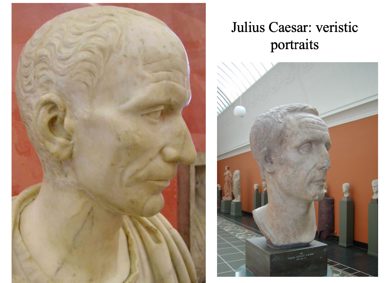 <p>Julius Caesar: veristic portraits</p>