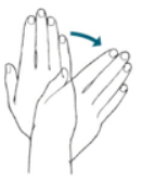 <p>frontal plane movement</p>
