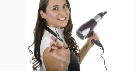 <p>The work people do in a hair salon of cutting, cleaning and grooming others' hair</p>