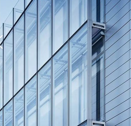 <p>is a non‑load‑bearing exterior wall that hangs from a building’s structural frame and acts as a protective and decorative skin. It is usually made of lightweight materials like glass, aluminum, or steel. The curtain wall does not support the building’s weight, only its own. Its key idea is separating the structure from the cladding, which allows for large areas of glass and smooth modern façades. Curtain walls became common in postwar modernist architecture and helped make glass skyscrapers possible. ( examples like Lever House in New York)</p>