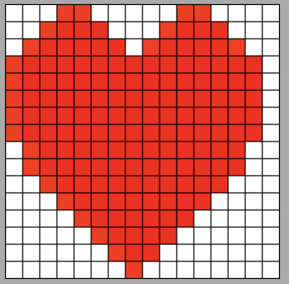 <p>mapping pixels → bits (e.g. red pixels to 1 and white pixels to 0)</p>