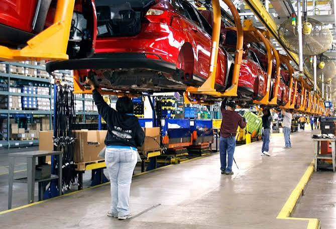 <p>A manufacturing process that can include specialized and single-purpose machines to produce a great many identical parts.</p>